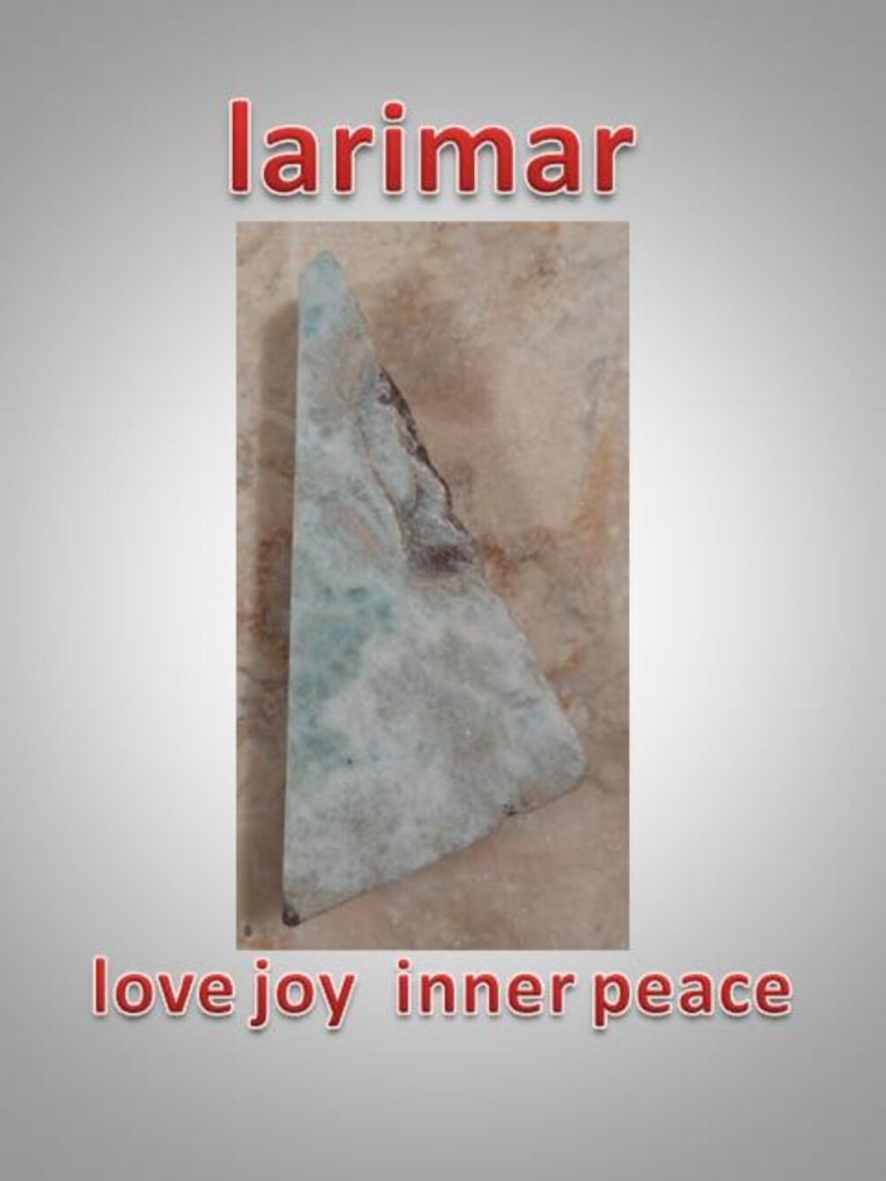#2 Larimar raw stone rock crystal Chakra : inner peace : harmony